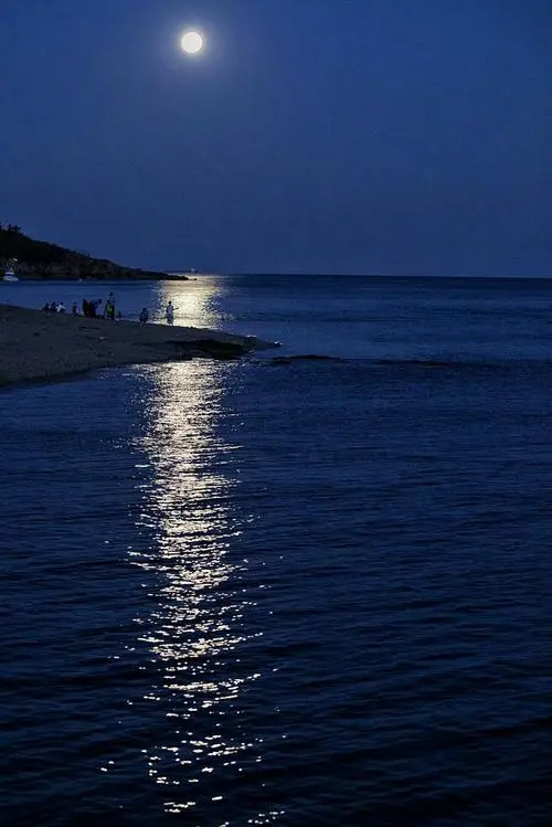 令人惊艳的海上升月亮的图片 海上升明月的图唯