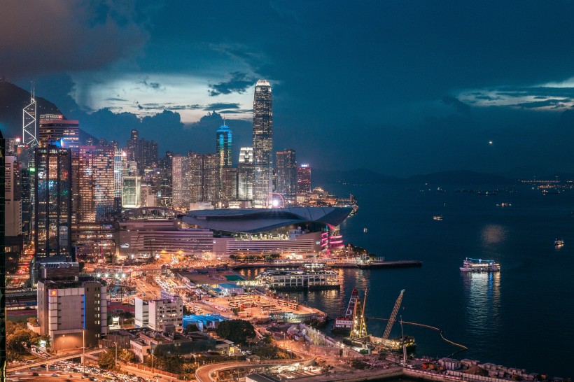 繁华热闹的香港风景图片图片