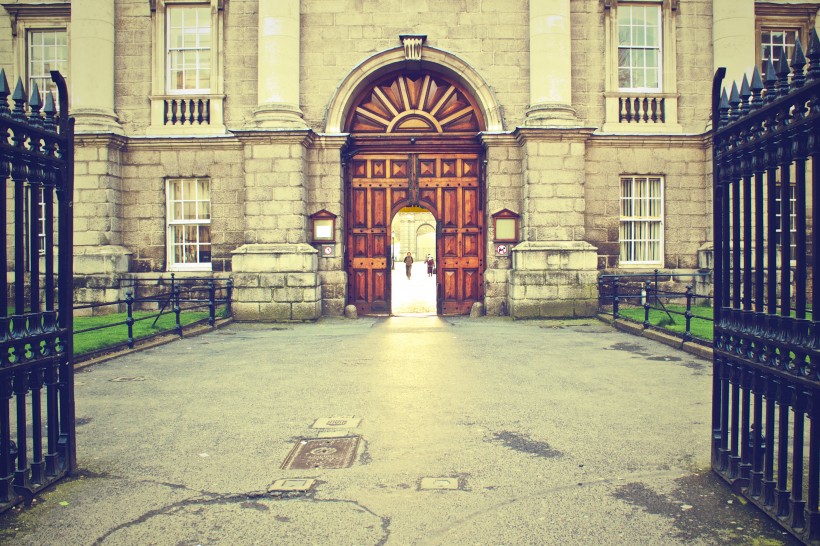 好看英国爱尔兰都柏林圣三一学院建筑风景图片