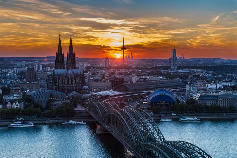 德国科隆建筑风景图片