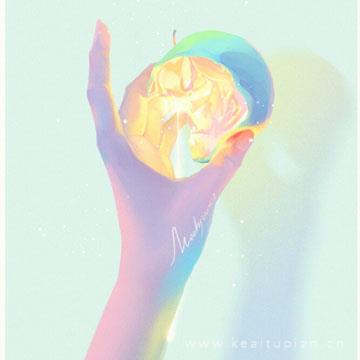 最新手绘高光彩色可做头像，梦幻画风神仙下凡