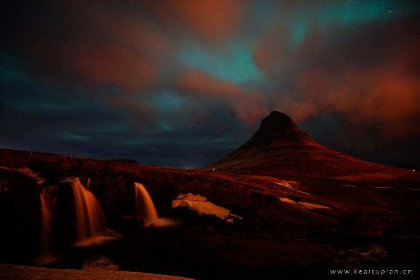 冰岛基尔丘山优美的自然风景图片