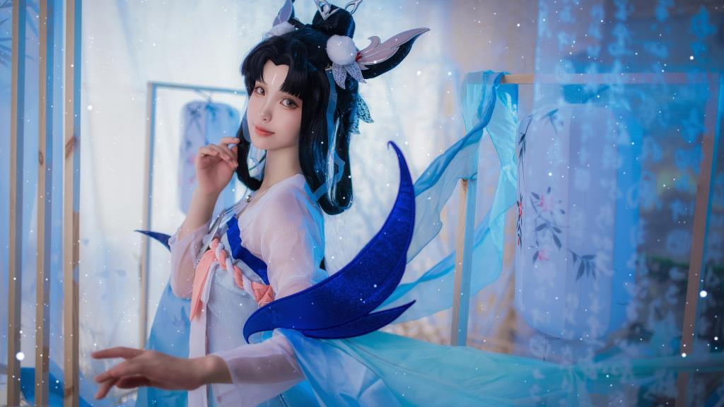 王者荣耀嫦娥如梦令cosplay古风写真图片壁纸