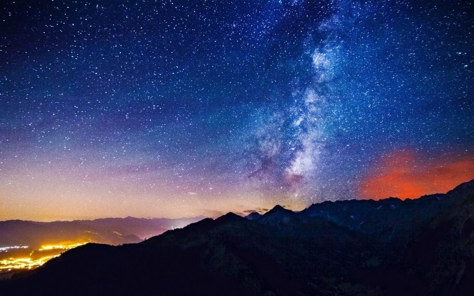 唯美星空夜景超美风景电脑桌面壁纸图片