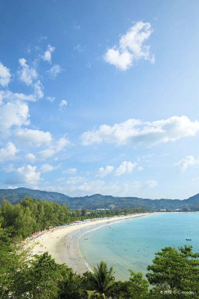 普吉岛卡马拉海滩碧海蓝天唯美风景高清壁纸图片