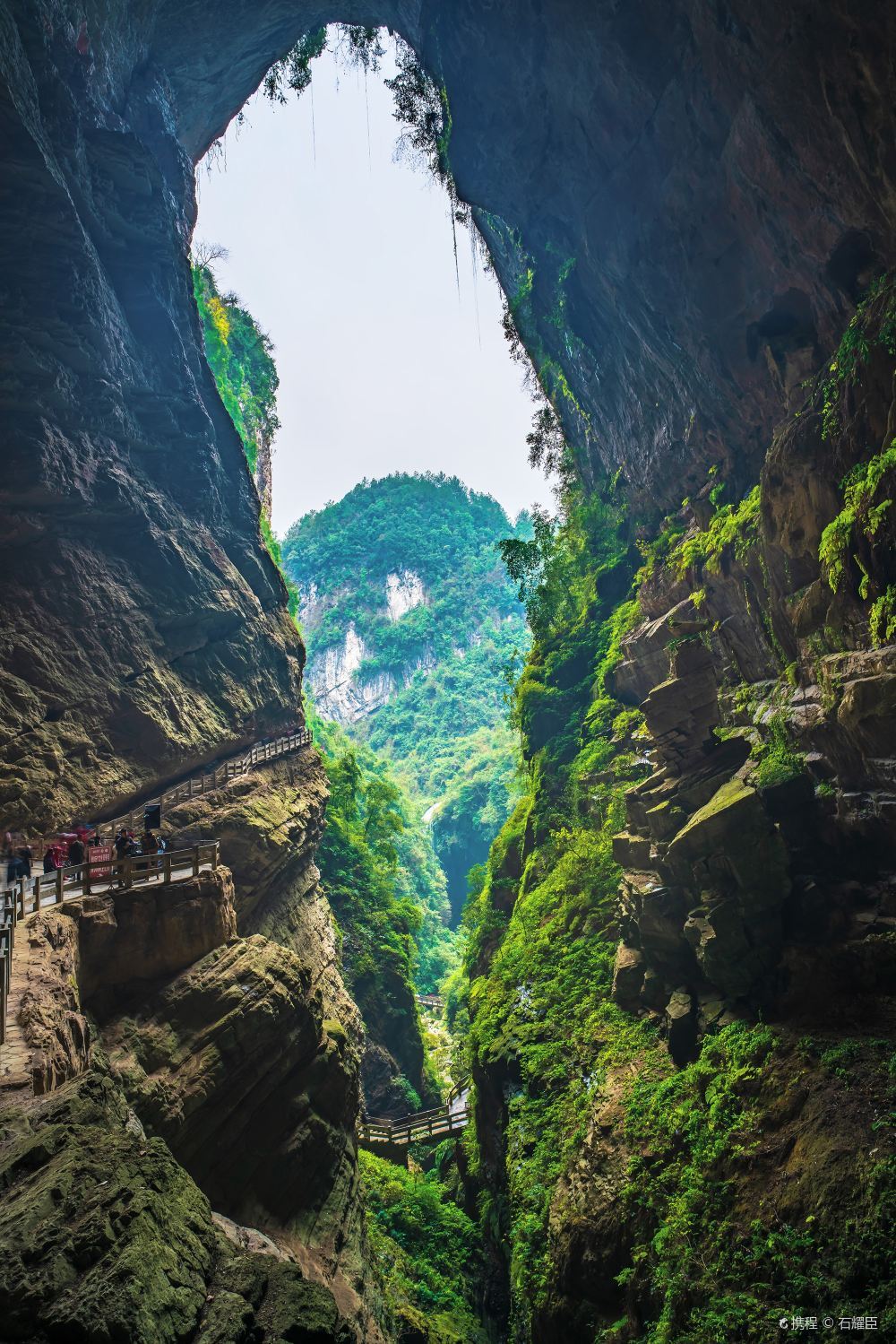 高清重庆龙水峡地缝图片 龙水峡地缝旅游景点真实照片风景