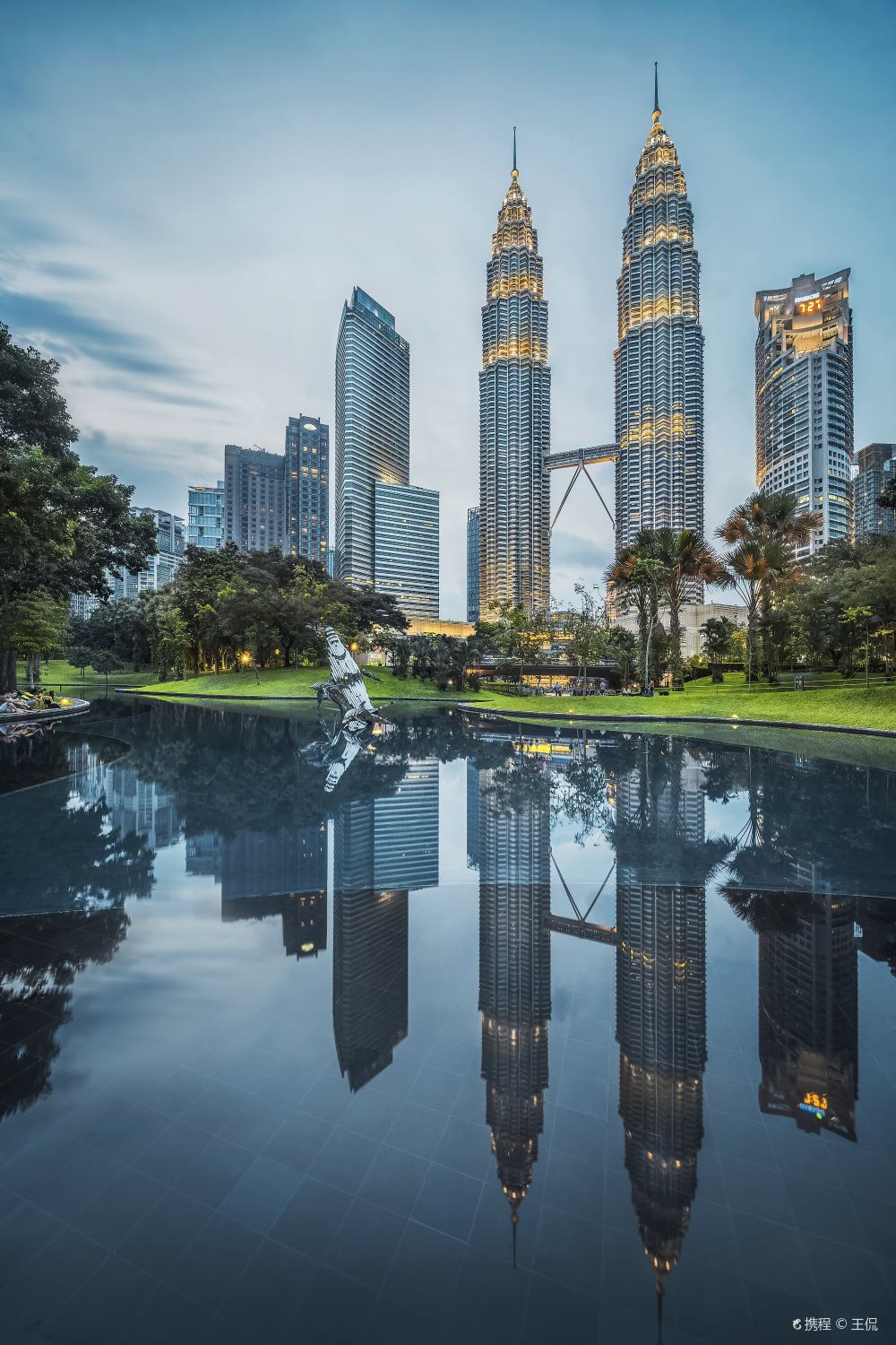 高清吉隆坡双子塔图片 双子塔旅游景点真实照片风景