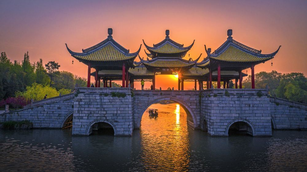 扬州五亭桥超美旅游景点壁纸图片大全