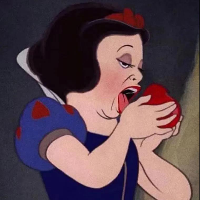 崩坏的迪士尼白雪公主恶搞头像图片